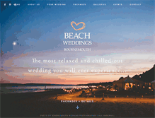 Tablet Screenshot of beachweddingsbournemouth.co.uk